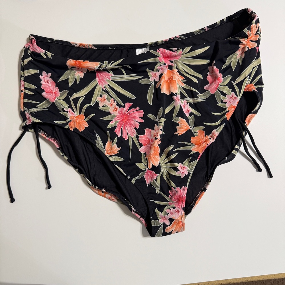 Elomi Black Floral Bikini Bottoms